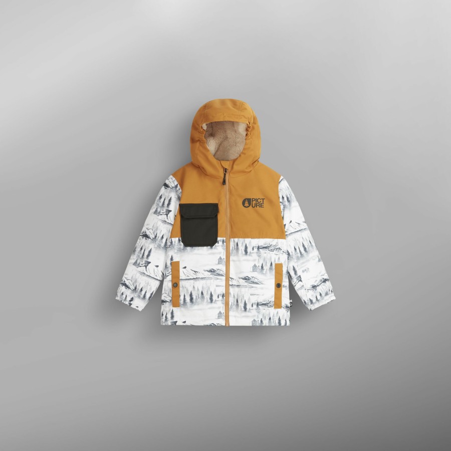 Enfant PICTURE ORGANIC CLOTHING Vestes de ski et snowboard | Snowy Printed Toddler Jkt