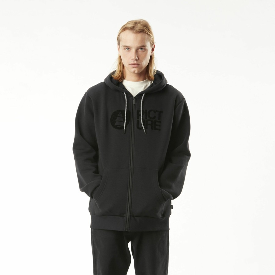 Homme PICTURE ORGANIC CLOTHING Sweats | Basement Flock Zip Hoodie